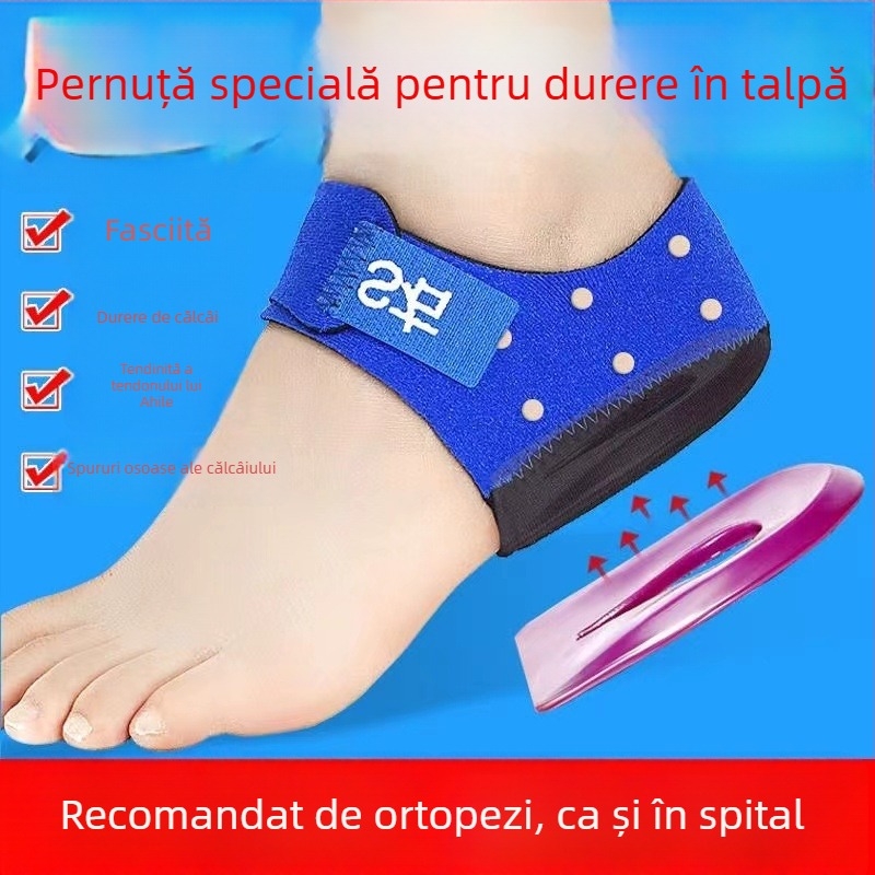 Talpă pentru durere severă a călcâiului – talpă cu memorie, SEBS + bumbac, pentru pantofi sport și casual, Model B-049