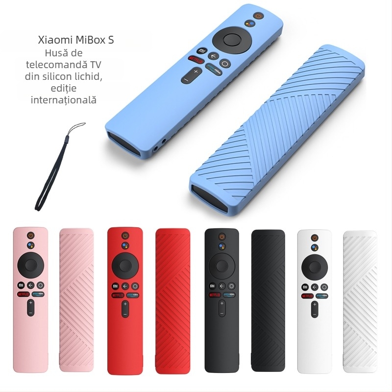 Carcasă de silicon pentru telecomandă Xiaomi Mi Box S — protecție la praf, protecție la cădere, stil minimalist, personalizabil