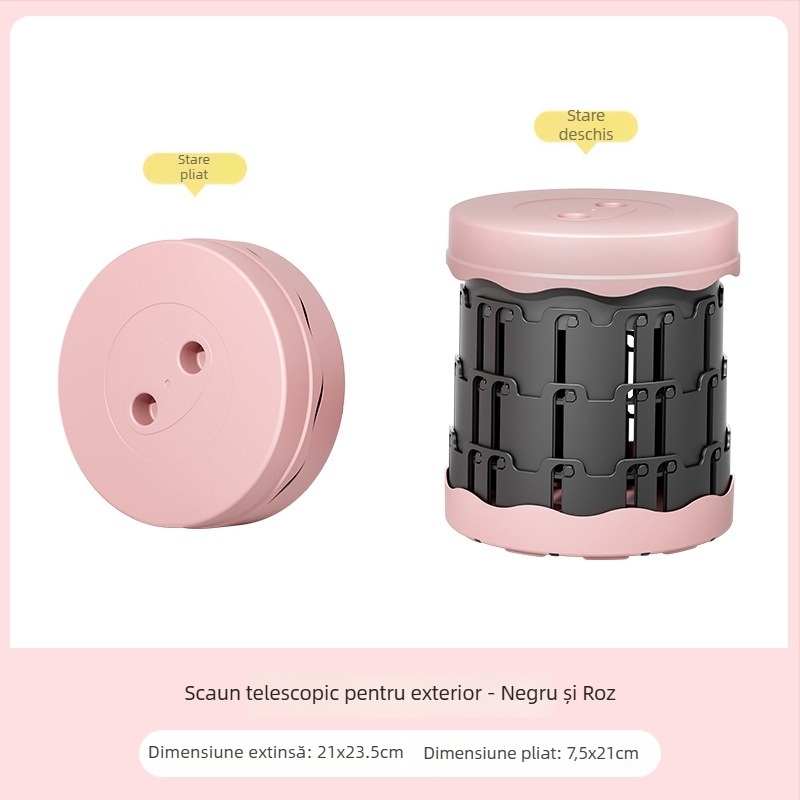 Liancai scaun plăstic pliabil, portabil pentru camping, picnic și pescuit