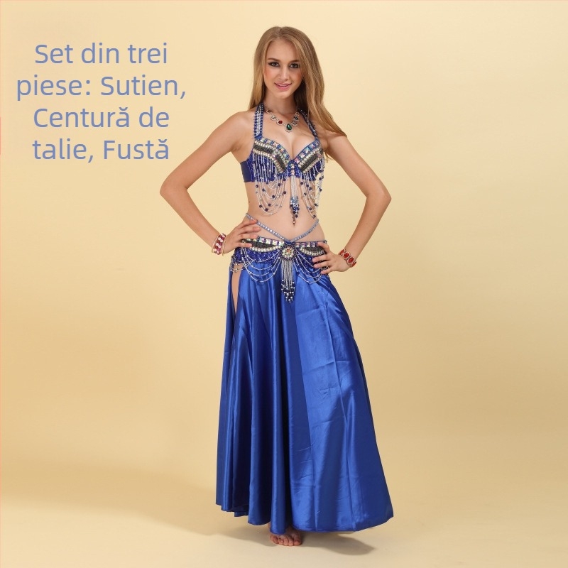 Costum de dans Belly Dance (70% poliester, 30% spandex) pentru femei 18-24, Primăvara 2023
