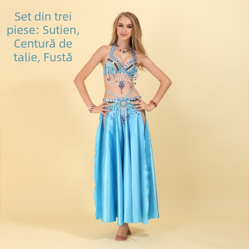 Costum de dans Belly Dance (70% poliester, 30% spandex) pentru femei 18-24, Primăvara 2023