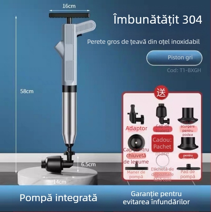Deblocator electric pentru toaletă și țevi – PVC, marcă YY