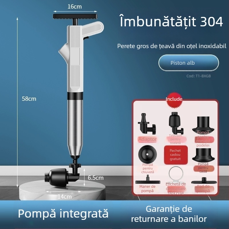 Deblocator electric pentru toaletă și țevi – PVC, marcă YY