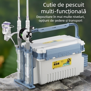Cutie Antel pentru pescuit – depozitare multifuncțională pentru năluci și accesorii, material PP, capacitate 9–12