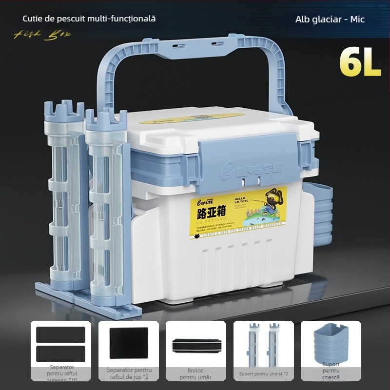 Cutie Antel pentru pescuit – depozitare multifuncțională pentru năluci și accesorii, material PP, capacitate 9–12
