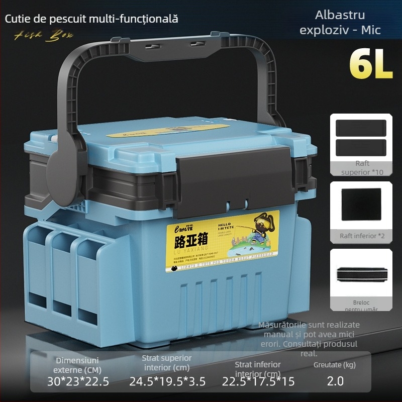 Cutie Antel pentru pescuit – depozitare multifuncțională pentru năluci și accesorii, material PP, capacitate 9–12