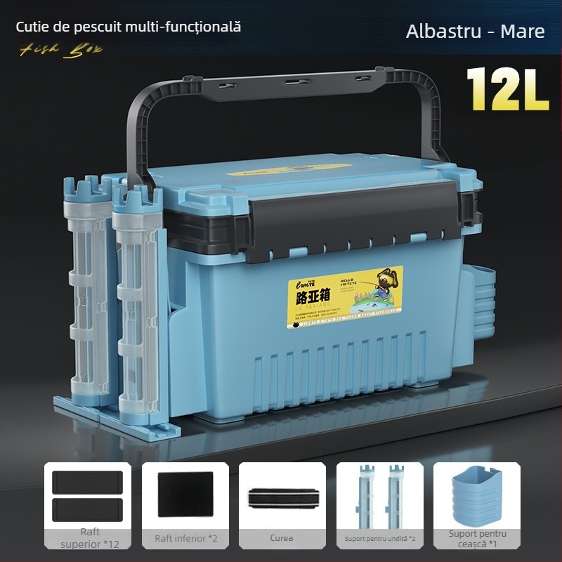 Cutie Antel pentru pescuit – depozitare multifuncțională pentru năluci și accesorii, material PP, capacitate 9–12