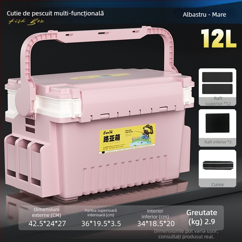 Cutie Antel pentru pescuit – depozitare multifuncțională pentru năluci și accesorii, material PP, capacitate 9–12