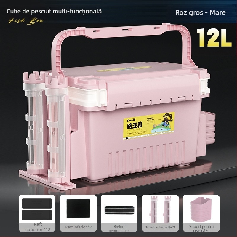 Cutie Antel pentru pescuit – depozitare multifuncțională pentru năluci și accesorii, material PP, capacitate 9–12