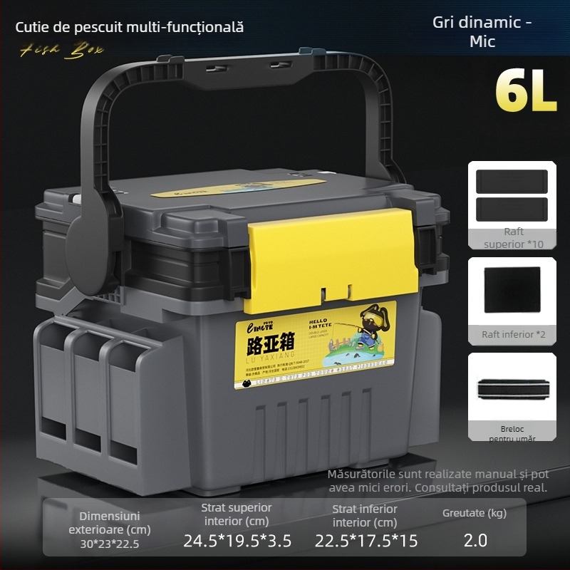 Cutie Antel pentru pescuit – depozitare multifuncțională pentru năluci și accesorii, material PP, capacitate 9–12