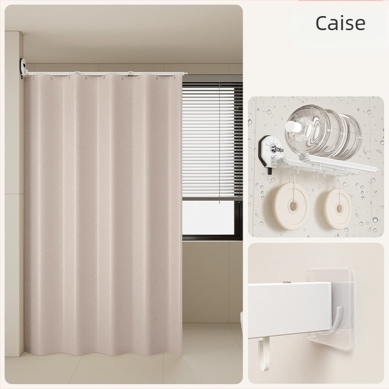 Perdea de duș pentru separare în baie, poliester, stil Nordic, model solid sau desen animat, Smart brand intelligence