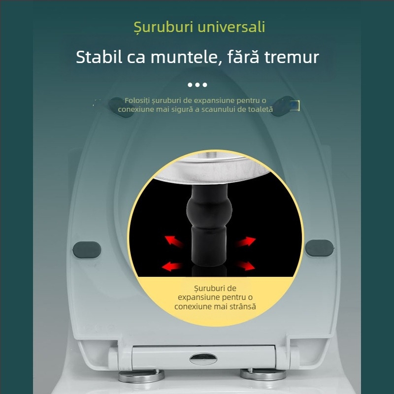 Șuruburi de fixare pentru capacul de toaletă și șuruburi de expansiune, accesorii universale pentru capac
