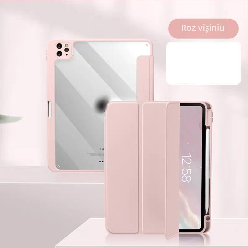 Carcasă de protecție pentru iPad - acrilic, magnetică, anti-cadere, funcție de somn, suport/ stand, compatibilă cu iPad Pro (acrilic; magnetică; anti-cadere; funcție de somn; suport)