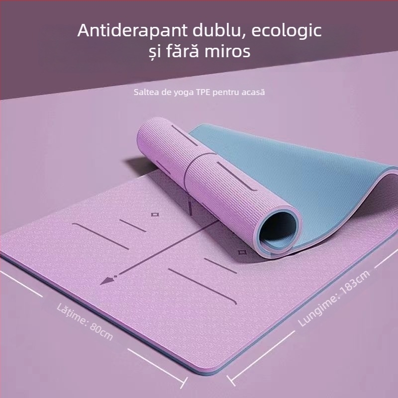 Covor yoga Voith TPE - 1000g, 6/8mm grosime, absorbție la șocuri, antiderapant, origine Quanzhou, prelucrare personalizată