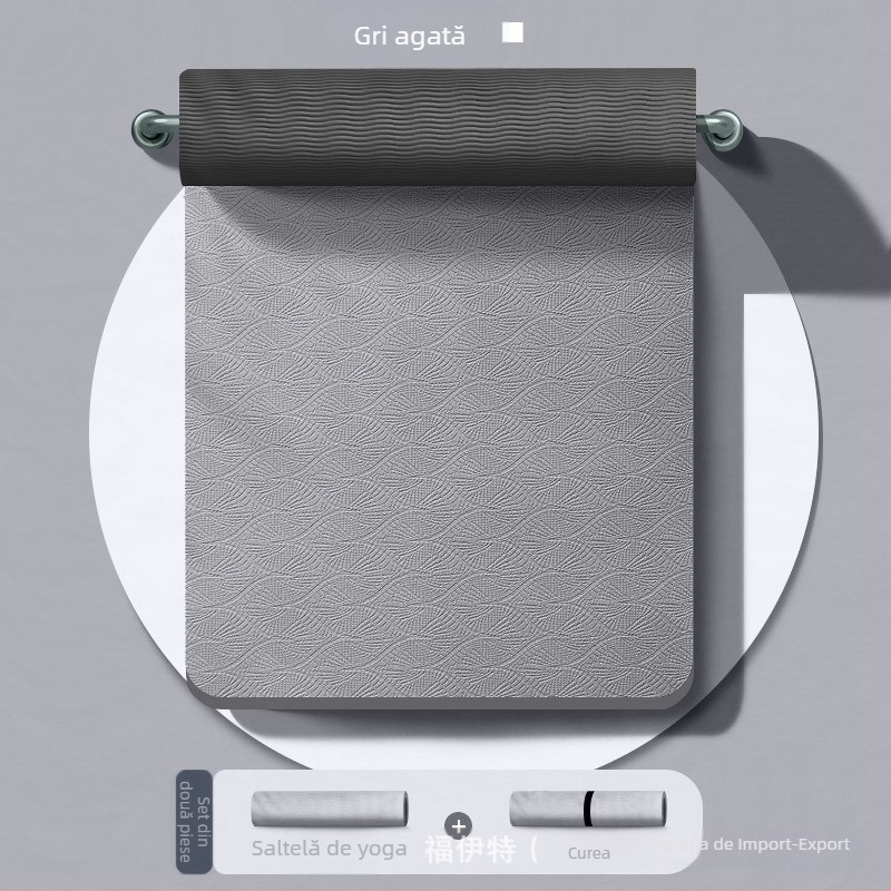 Covor yoga Voith TPE - 1000g, 6/8mm grosime, absorbție la șocuri, antiderapant, origine Quanzhou, prelucrare personalizată