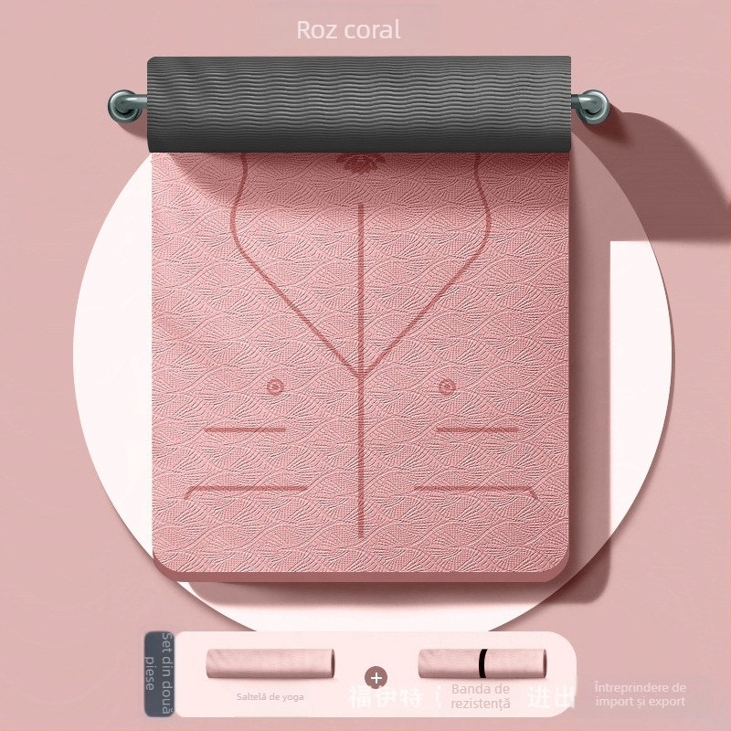 Covor yoga Voith TPE - 1000g, 6/8mm grosime, absorbție la șocuri, antiderapant, origine Quanzhou, prelucrare personalizată