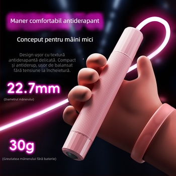 Sfoară luminoasă de sărit, PU material, pentru alergare, nu pentru copii