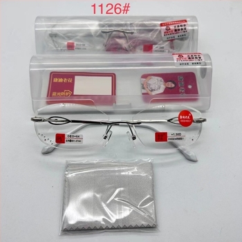 Ochelari de citit Manz 63868, lentile din rășină, lentile asferice, ramă metalică