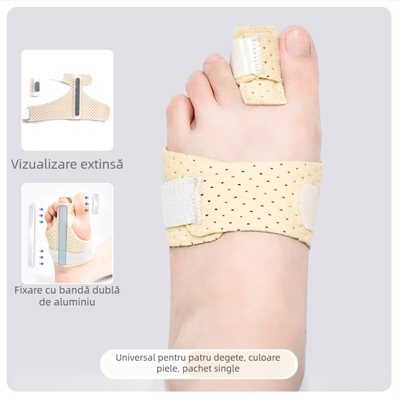 Protector ortotic pentru degetul de la picior și suport pentru mers, cu bandă de aluminiu; adult; pachet de 10; accesorii protecție sportivă