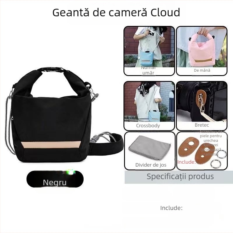 Geantă pentru cameră SLR din nylon, stil de umăr, unisex, lansată în toamna 2024