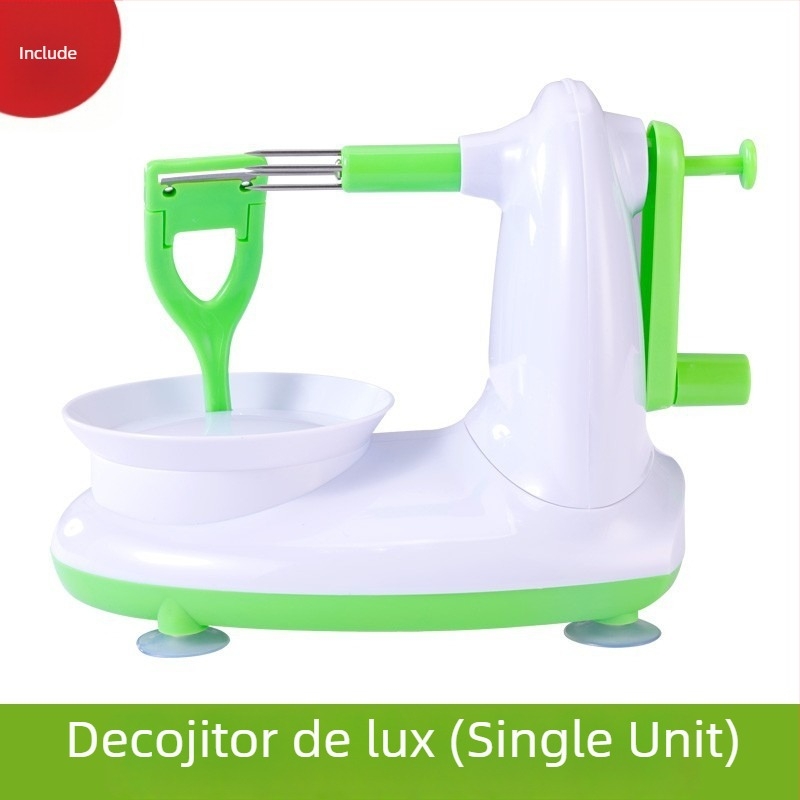 Curățător de mere cu manivelă – multifuncțional, din oțel inoxidabil + ABS, design minimalist modern