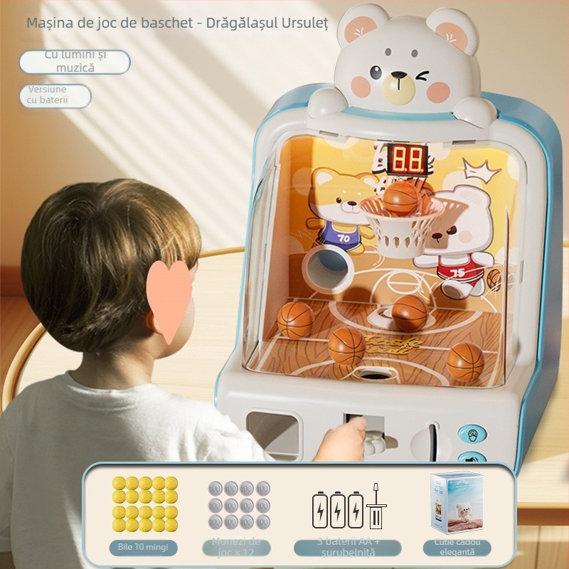 Joc de masă pentru copii, aruncare la coș — dezvoltare gândire și concentrare, vârsta 7-14 ani