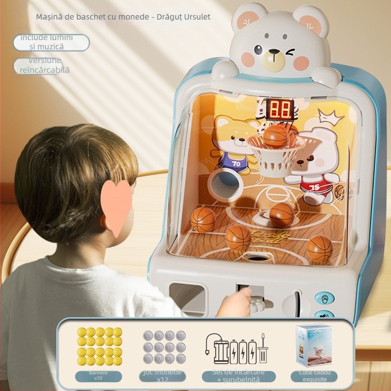 Joc de masă pentru copii, aruncare la coș — dezvoltare gândire și concentrare, vârsta 7-14 ani