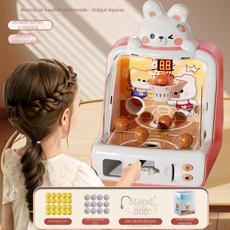 Joc de masă pentru copii, aruncare la coș — dezvoltare gândire și concentrare, vârsta 7-14 ani