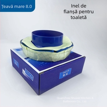 Inel de flanșă pentru toaletă, etanșant anti-miros și anti-scurgeri, adaptor îngroșat pentru creșterea înălțimii conductei