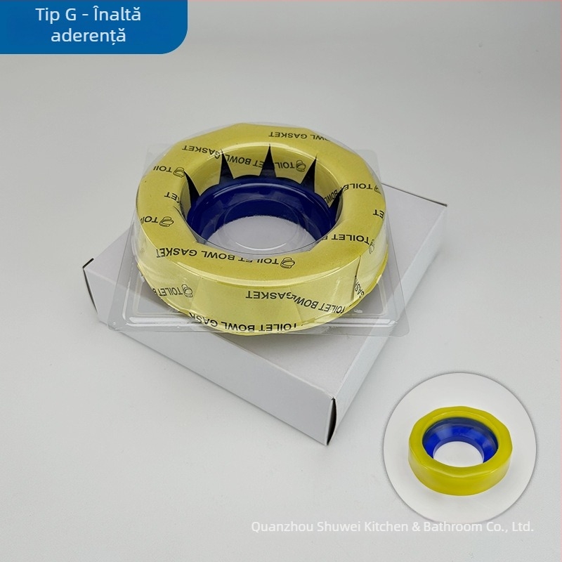 Inel de flanșă pentru toaletă, etanșant anti-miros și anti-scurgeri, adaptor îngroșat pentru creșterea înălțimii conductei