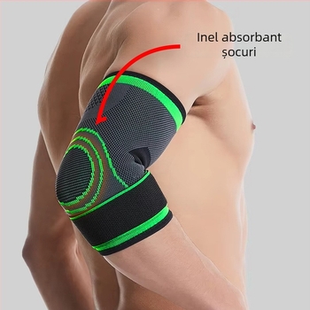 Chao Chi protecție cot pentru baschet - fibră de poliester, tricot respirabil, închidere cu bandă, pentru adulți