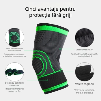 Chao Chi protecție cot pentru baschet - fibră de poliester, tricot respirabil, închidere cu bandă, pentru adulți