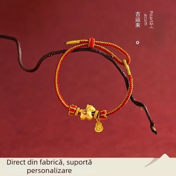 Bratara din șnur cu broderie, stil etnic unisex, origine Yiwu, marcă privată autorizată Fei Yi, ambalare en gros, lansare iarna 2025