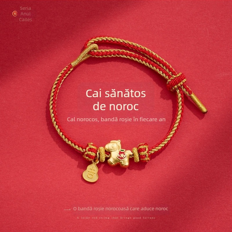 Bratara din șnur cu broderie, stil etnic unisex, origine Yiwu, marcă privată autorizată Fei Yi, ambalare en gros, lansare iarna 2025