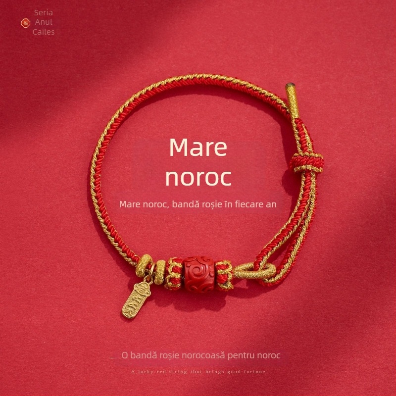 Bratara din șnur cu broderie, stil etnic unisex, origine Yiwu, marcă privată autorizată Fei Yi, ambalare en gros, lansare iarna 2025