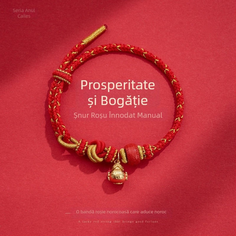 Bratara din șnur cu broderie, stil etnic unisex, origine Yiwu, marcă privată autorizată Fei Yi, ambalare en gros, lansare iarna 2025