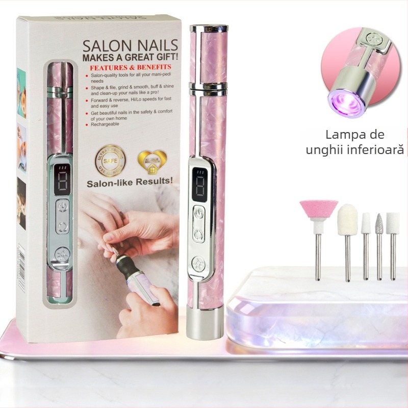 Polizor electric pentru unghii cu display LCD, model 8816-g, Nothing brand