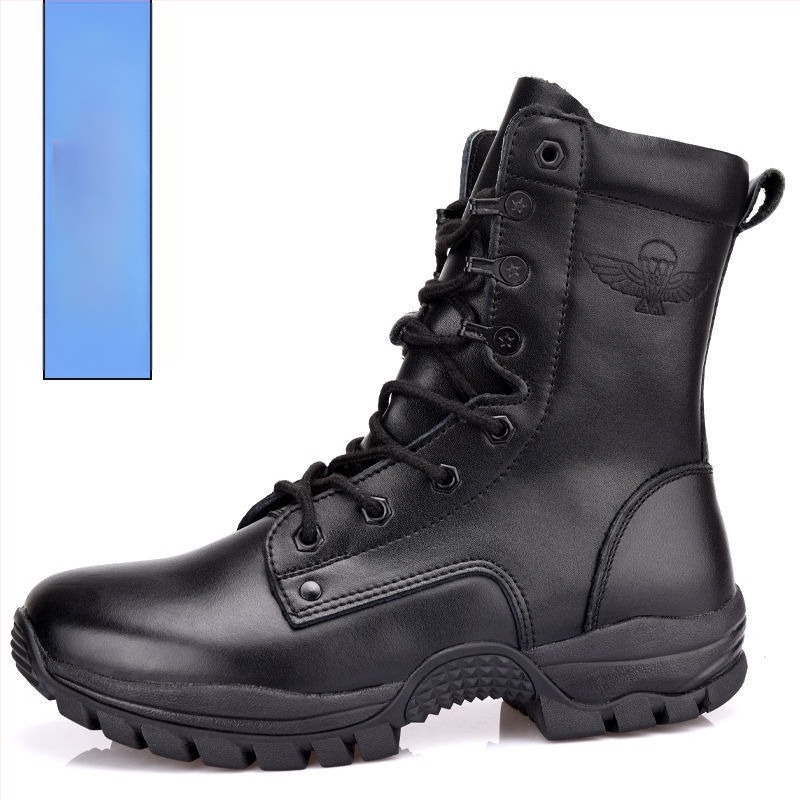 Ghete de luptă pentru instruire cu partea superioară din plasă respirabilă, guler înalt, talpă EVA, căptușeală PU și talpă din cauciuc