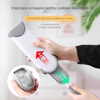 Perie electrostatică pentru îndepărtarea scamelor și a părului de pisică, pentru paltoane din lână și haine