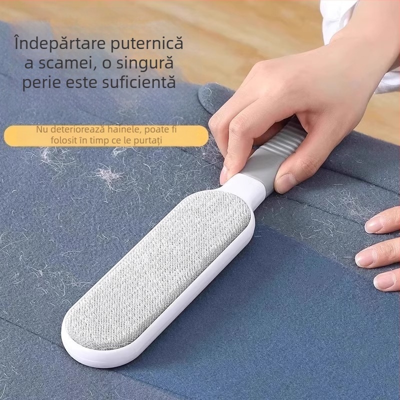 Perie electrostatică pentru îndepărtarea scamelor și a părului de pisică, pentru paltoane din lână și haine
