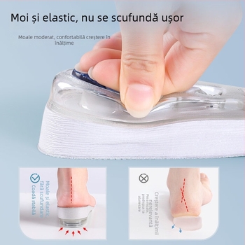 Talpă de creștere cu aer, PU, model B38, talpă întreagă, unisex