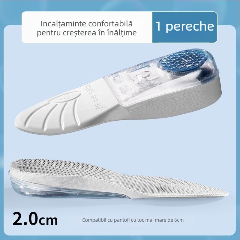 Talpă de creștere cu aer, PU, model B38, talpă întreagă, unisex