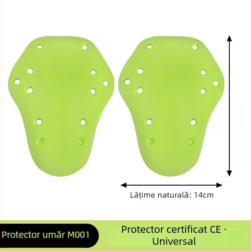 Îmbrăcăminte de ciclism Koelaie cu protecție încorporată, certificat CE, protecții pentru spate, genunchi și coate – set complet, material PU