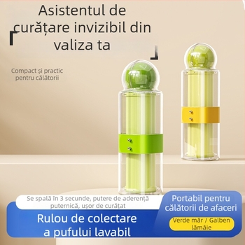 Rola de îndepărtare a părului pentru haine – rolă lavabilă pentru scame, curățător de haine portabil, corp din plastic, stil modern minimalist, lansată în 2025