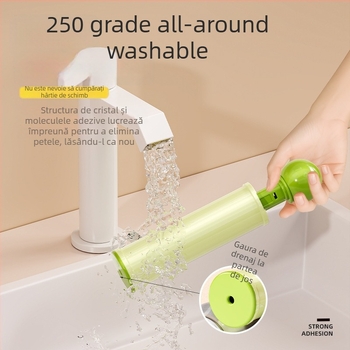 Rola de îndepărtare a părului pentru haine – rolă lavabilă pentru scame, curățător de haine portabil, corp din plastic, stil modern minimalist, lansată în 2025