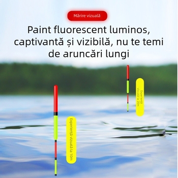 Plută de pescuit crap și caras — nano, ultra vizibilă, pentru apă mică și adâncă, aruncări la distanță, corp îngroșat, sensibilitate înaltă