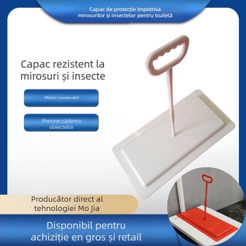 Capac de toaletă pentru toaletă de tip crouch, Mojia Modelul 16, material PP, stil modern minimalist, potrivire universală