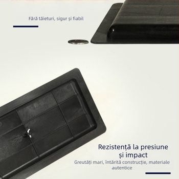 Capac de toaletă pentru toaletă de tip crouch, Mojia Modelul 16, material PP, stil modern minimalist, potrivire universală