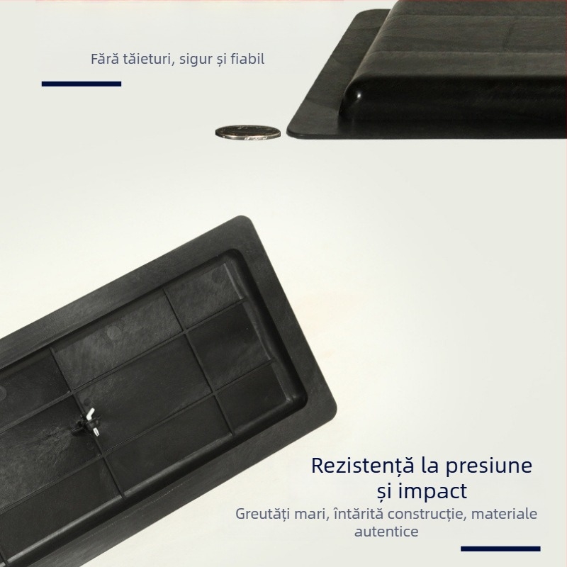 Capac de toaletă pentru toaletă de tip crouch, Mojia Modelul 16, material PP, stil modern minimalist, potrivire universală