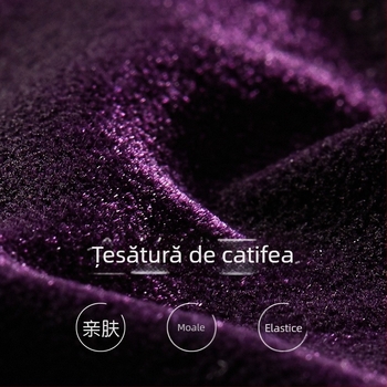 Costum modern de dans pentru fete - țesătură catifea, acrilic 80%, căptușeală 85% acrilic cu amestec de bumbac, potrivit pentru toate sezoanele, pentru balet și dans popular pe scenă